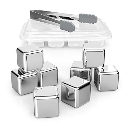 Compra Silverback Cubitos de Hielo Reutilizable – Acero Inoxidable ...