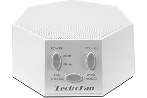 LectroFan High Fidelity White Noise Machine with 20 Unique Non-Looping Fan and White Noise Sounds and Sleep Timer - Classic W