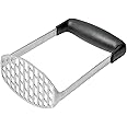 OXO Good Grips Stainless Steel Smooth Potato Masher, Black/Silver