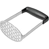 OXO Good Grips Stainless Steel Smooth Potato Masher, Black/Silver