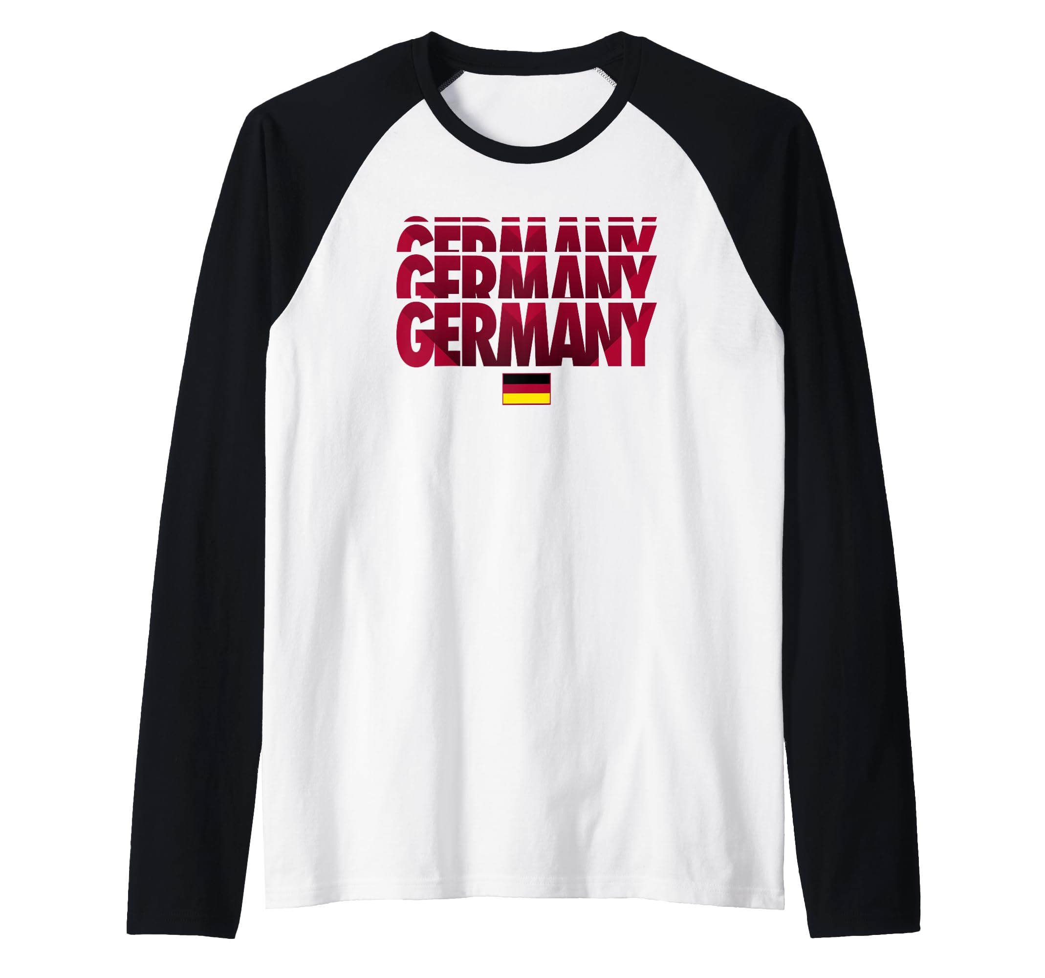 Germany Stack Flag Raglan Baseball Tee
