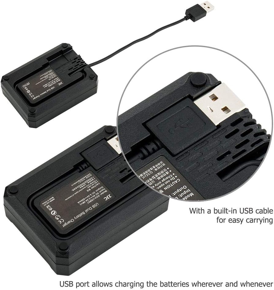 JJC EN-EL14 EN-EL14a USB Dual Battery Charger Replaces Nikon MH-24 for Df D3100 D3200 D3300 D3400 D3500 D5100 D5200 D5300 D5500 D5600 P7000 P7100 P7200 P7700 P7800 Camera - Image 5