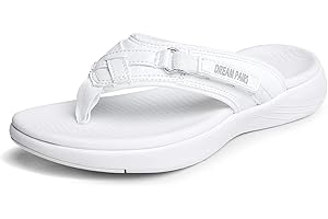 DREAM PAIRS Women's Arch Support Flip Flops Comfortable Thong Sandals