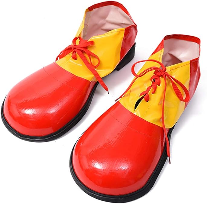 MizHome Unisex Adult Jumbo Large Clown Shoes Deluxe Halloween Costume