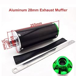 TC-Motor Aluminum Green 28mm Exhaust Muffler For
