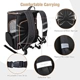 Lekesky Expandable Cat Carrier Backpack Portable Pet Carrier 20 lbs Black view 5