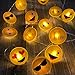Battery Operated String Lights Timer Control for 6hrs On and 18 hrs Off 20 Cute Emoji String of Lights LED Outdoor Waterproof Flexible Novelty Lighting(EXP)