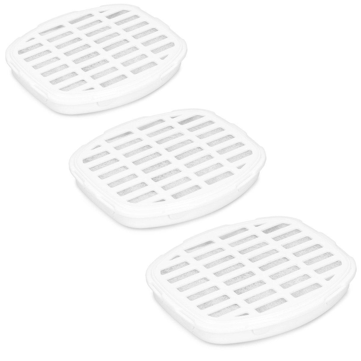 Navaris Charcoal Water Filter Replacements for Pet Fountain - Filter Cartridges for Pet Water Well - Protects against Odour and Flavour - Pack of 3