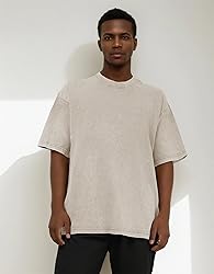 Suvipnee Men's Acid Wash T-Shirts Oversized Unisex