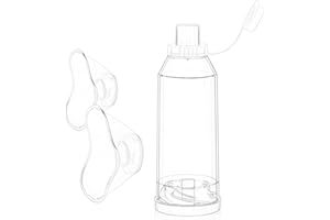 LESOFI Handheld Spacer for Inhaler, Aero Chamber with Mask for Adults, OTC Spacer