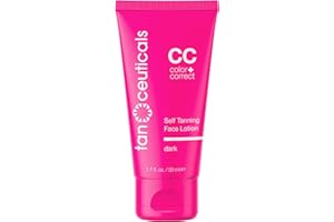 Tanceuticals Facial Self Tanner - Self Tanning Lotion for Face Gives Natural, Long Lasting Sunless Tan - Fresh Coconut Scent 