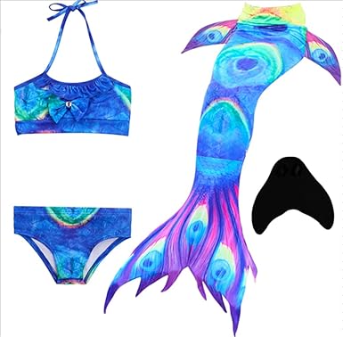 Amazon Co Jp ファッション Kidssky女の子キッズ人魚の尾水泳用