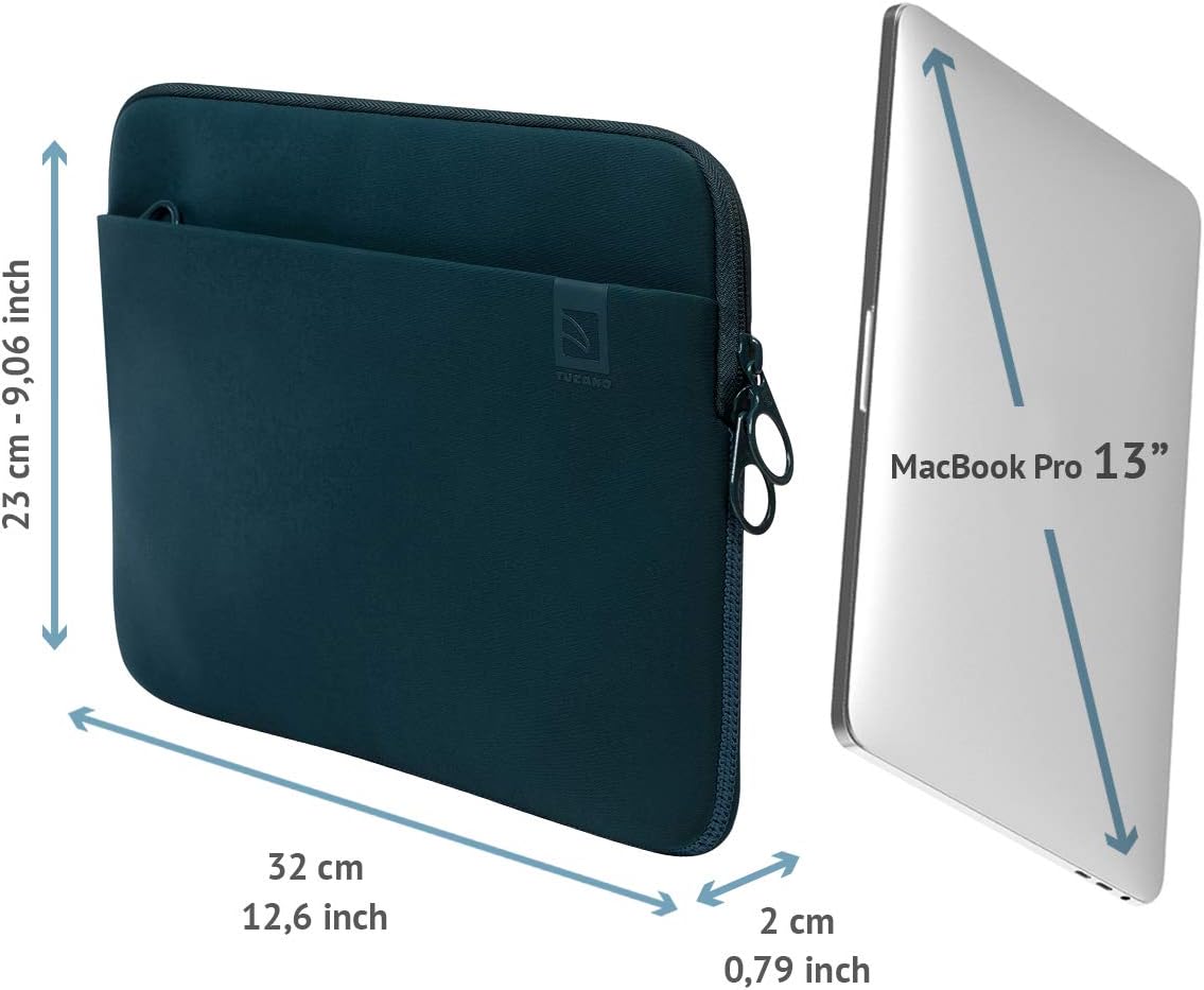 Tucano BFTMB13-B Top, Second Skin Neoprene Protective Case for Apple MacBook Pro 33.02 cm (13 Inch) blue 13 inches - Image 4