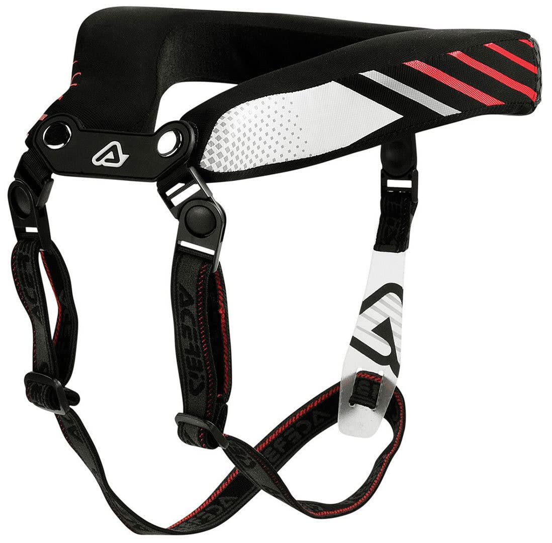 Acerbis 17193.323 Adult Stabilizing Collar, Black/Red