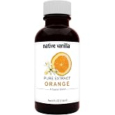 Native Vanilla - Pure Orange Extract - 4 Fl Oz - Pure Flavors and Extracts - Perfect for Cooking, Baking, and Dessert Craftin