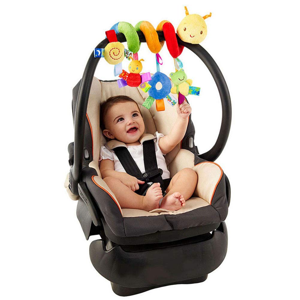 Hochet De Lit De Bebe Jouet Insecte De Dessin Anime Adapte A Accrocher A La Poussette Berceau Spirale Dactivite Lit Suspendu Jouet Jouet De Bebe De Ver Multicolore En Spirale Jouets D Eveil Jeux Et