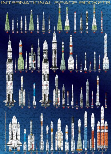 EuroGraphics International Space Rockets Puzzle (1000-Piece)