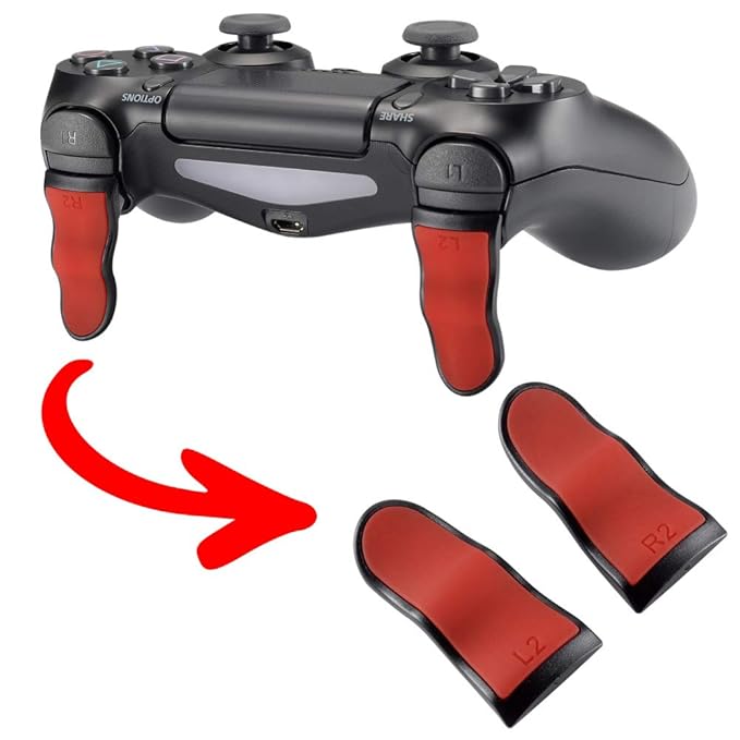 eXtremeRate L2 R2 Buttons Extention Trigger, Soft Touch: Amazon.in ...