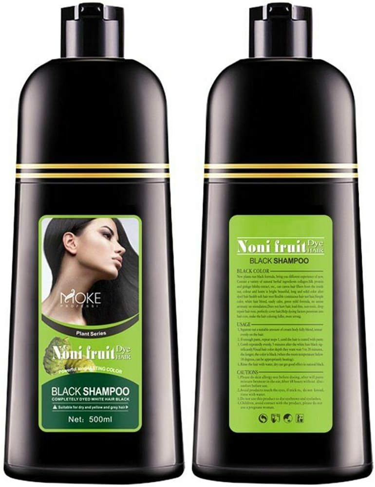 Mintiml Organic Natural Fast Hair Dye Only 5 Minutes Noni Plant Black Shampoo