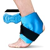 RelaxCoo Ankle Ice Pack Wrap for Swelling, Reusable