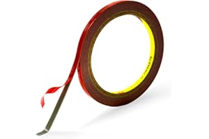 CCHUIXI 3M VHB Tape Double Sided, Strong Mounting 1/4in x 10ft, Made of 3M VHB Tape. Waterproof Mounting Tape, for Wall Photo Frame, Car Decoration, LED Strip Light.…