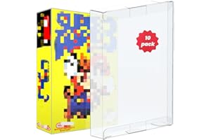 HOUSYLOVE Video Game Protector suitable for Nintendo NES Games Boxes-game plastic case-game protector-10 Pack