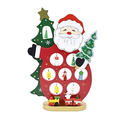Amazoncom Sinwo Christmas Decoration Red Wooden Ornament