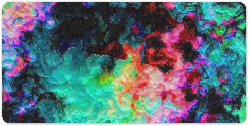 Pricetail Mouse Pad, Pretty Psychedelic Art Mouse Pads with Design, Non-Slip Mousepads, Waterproof Office Mousemat for PC Computers Laptop, 11.8''23.6'', Psychedelic Art
