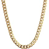 Gold Necklace, Fake Gold Chain for Men 