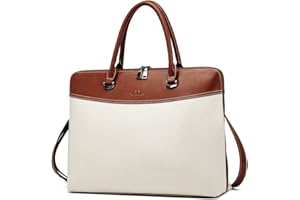 CLUCI Leather Briefcase for Women 15.6 Inch Laptop Business Computer Ladies Stylish Work Handbags Shoulder Bag