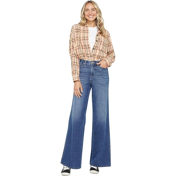Double Waist Boots Cut Denim Mid Blue　S MUSINSA | SCULPTOR Double Waist Boots Cut Denim Mid Blue