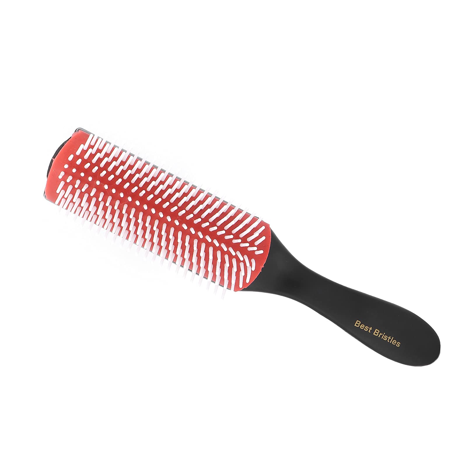 9-Row Cushion Hair Brush, Detachable Design for Curly Hair, Scalp Massage, Travel-Friendly Detangling Brush with Hygienic Features
