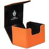 Card Guardian - Premium Deck Box (Orange) for 100+ Cards for Trading Card Games Compatible with Magic the gathering (MTG), Co