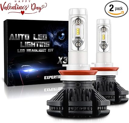 H11 H9 H8 LED Headlight Conversion Kit 8000LM 50W 6500K White Low Beam Fog Bulbs