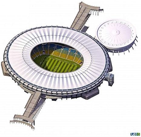 Modelo de Estadio Deportivo en 3D, Pelota brasileña Estadio de ...