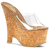 Pleaser Beau-601 Women's Wedge Heel Slip on