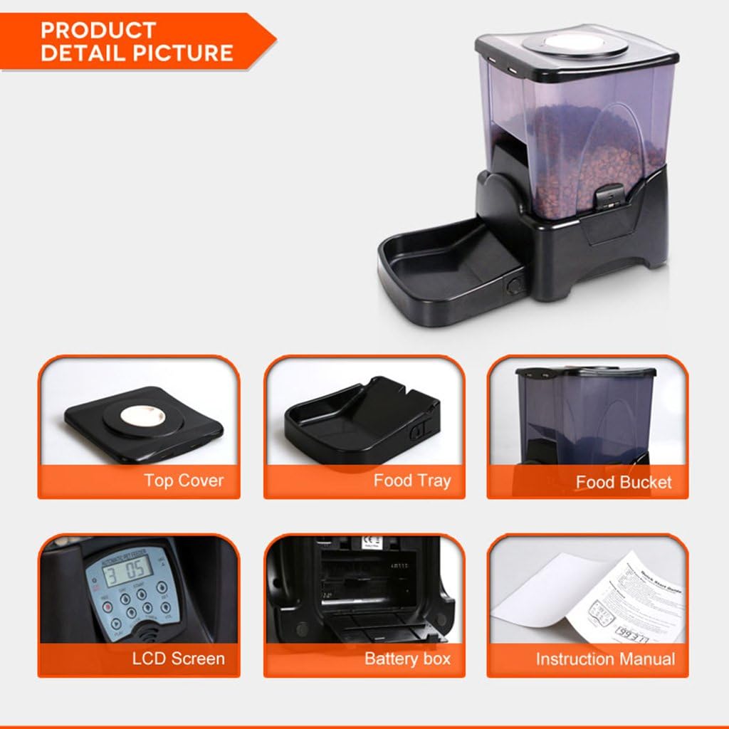 Amazon Com Cacoffay Large Automatic Dog Cat Pet Feeder