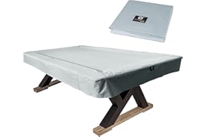 COLLAPSAR 7/8/9FT Heavy Duty 600D Polyester Canvas Billiard Pool Table Cover(7 Colors Available) (Gray, 7-Foot)