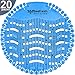 Urinal Screen Deodorizer (20 Pack), Urinal Cake, Anti-Splash & Odor Freshener, Scent Lasts for Up to 5000 Flushes –Ideal for Bathrooms, Restrooms, Office, Restaurants, Schools (Ocean Mist)