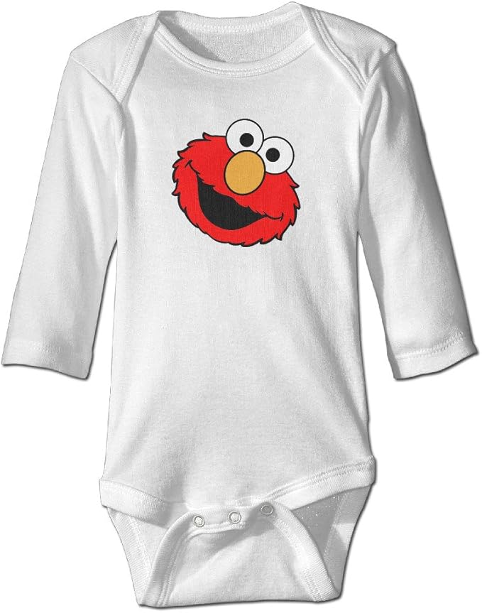 Cotton The Muppet Elmo Big Smile Face Baby Onesie Bodysuits