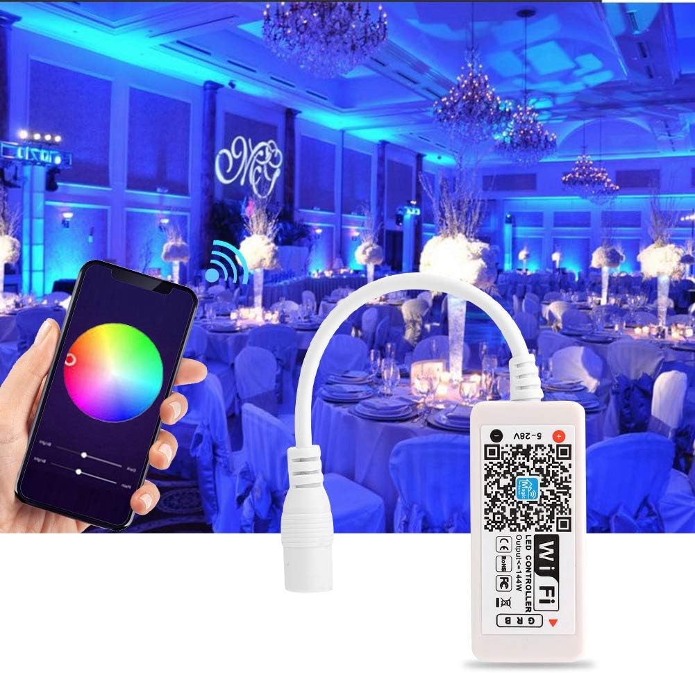 Ymiko LED WiFi Controller, RGB Led Light Strip Wireless LED Smart Controller RGB Led Light StripMagic Home App - Image 5