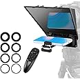 VEVOR Teleprompter, 8" Desktop Prompter with Adjustable Spectroscope, Remote Control, for YouTube, Twitch, Zoom, Supports DSLR/Webcam/Smartphone, for Video Recording/Live Streaming