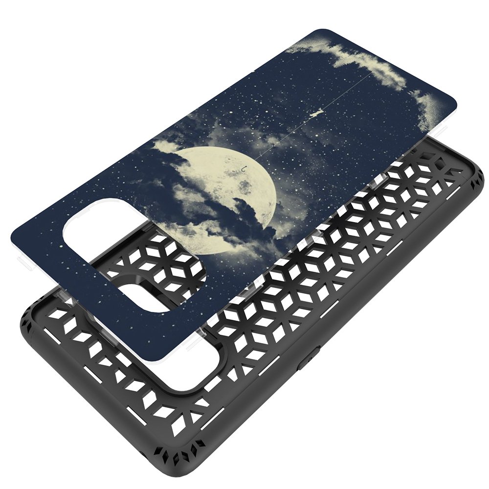 Galaxy Note 8 Case, MagicSky Shockproof Slim Corner Protection with Resilient Shock Absorption Rubber Protective Case Cover for Samsung Galaxy Note8 (2017) 6.3 Inch - Night Sky