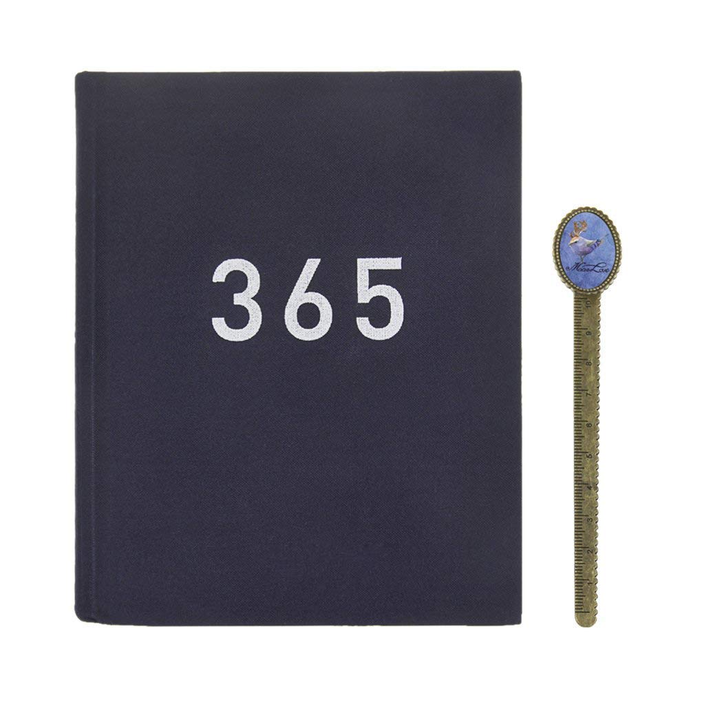 365 Days Daily Planner Journal Numbered Blank Page for Schedule a Day A5 Notebook for Building Positive Life Habits Life Planner Gratitude Journal DIY Dooding Notes Dairy Scrapbook