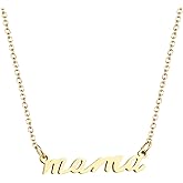 SINYARS Mama Necklace for Women, 14K Gold Plated Dainty Mom Necklace Non Tarnish Jewelry for Mama, Mother Gifts for New Mom, First Time Mommy Gifts