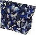Women's Beach Shopper Tote Bag (Blue Butterfly)