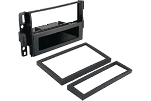 Scosche GM1598B Double DIN or Single DIN + Pocket Radio Install Dash Kit Compatible with Select 2006-2019 GM Vehicles - Aftermarket Car Stereo Installation - See Guide in Images for Vehicle Fitment