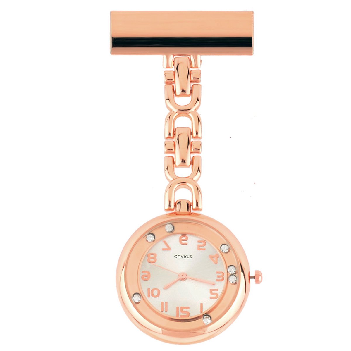 MODIWEN Nurse Alloy Case Women Watches with Rolling Bead Rhinestones Bezel Doctor Hanging Watch