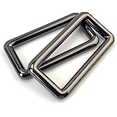 VersaKits 10 Pcs Metal Rectangle Rings Heavy Duty Zinc Alloy Rectangular Buckle Loops for Bag Strap Belt Webbing