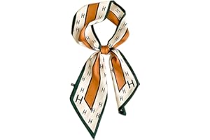 kcctoo 59” Long Silk Like Head Scarf Women's Fashion Square Neck Satin Scarfs for Bag Hair Scarves Gift 59 * 5.9”